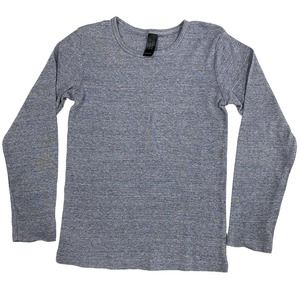 Gray Long Sleeve Shirt by Here + There Youth Girls Size 10